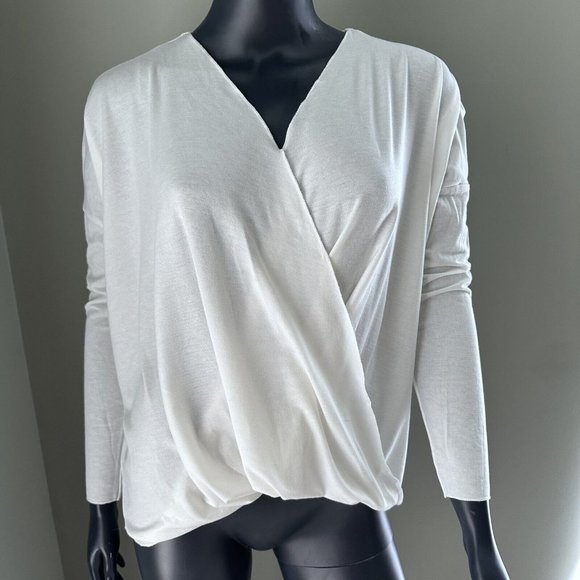 Altar'd State Tops - NWT Altar’d State White Medium V-Neck Shirt Surplice Top MSRP $ 59.95